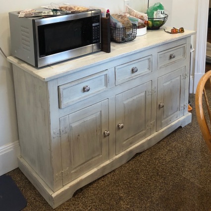 After: Picked up a kitchen sideboard from a furniture recycler in Somerville.